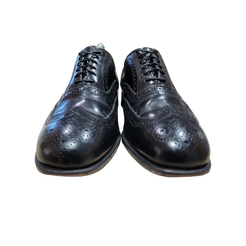 Florsheim Men's Lexington‎ Oxford Wingtip Brogue Dress Shoe Black Sz 9.5 3E